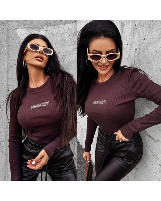 BLUZKA BASIC PRĄŻEK ▪️brąz