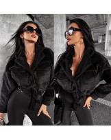 Kurtka STAR z futerkiem ▪️CZARNA