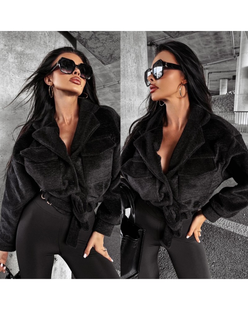 Kurtka STAR z futerkiem ▪️CZARNA