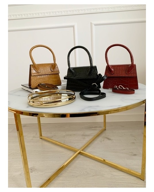 SKÓRZANA TOREBKA JACQUEMUSS BORDO 