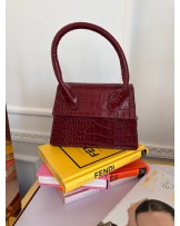 SKÓRZANA TOREBKA JACQUEMUSS BORDO 