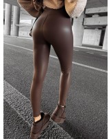 Legginsy Leather ▪️brąz