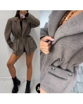 MARYNARKO PŁASZCZ ▪️premium BRĄZ