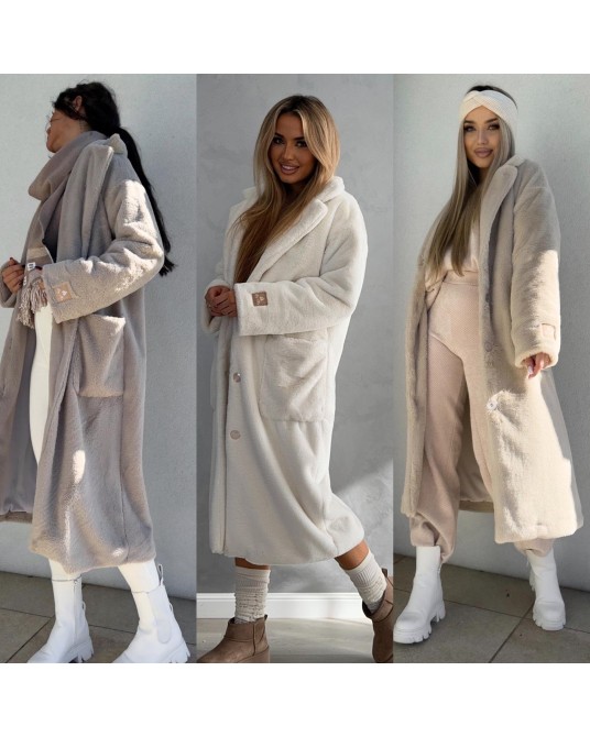 PŁASZCZ LONG BEAR CAPPUCINO   ▪️