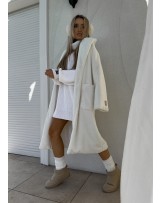PŁASZCZ LONG BEAR ECRU ▪️PRE ODER