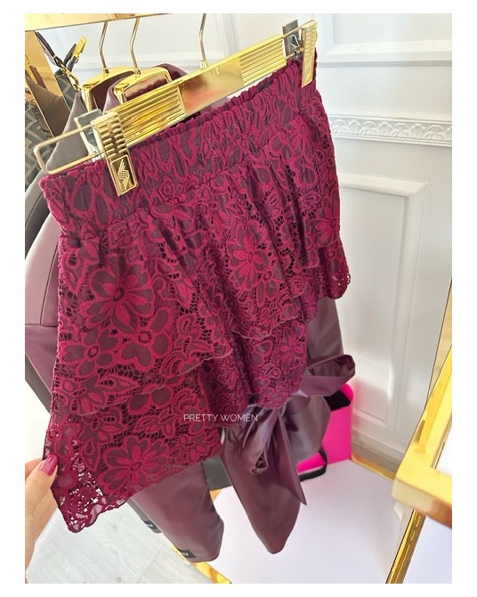 KORONKOWE SPODNICZKO SPODENKI ▪️bordo