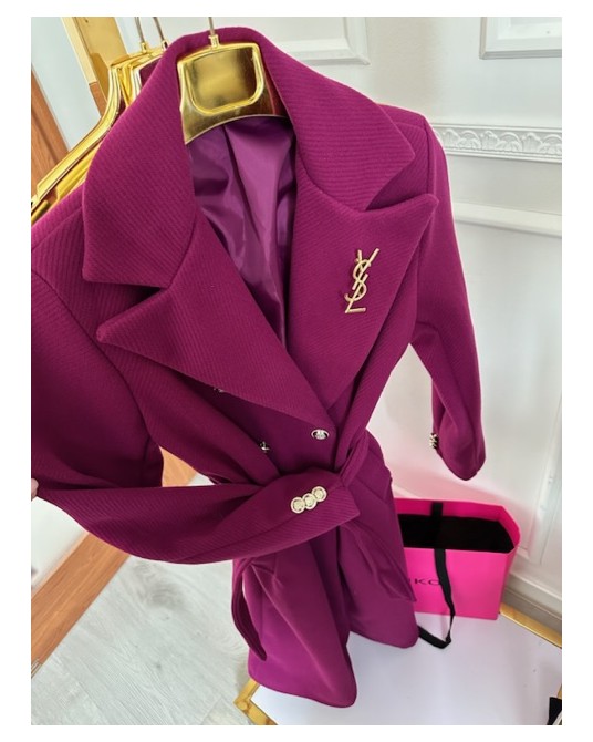 PŁASZCZYK BORDOWO WRZOSOWY ▪️