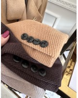 MARYNARKA WIERZCHNIA ▪️HOLLY CZEKOLADOWA