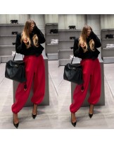 STYLOWE SPODNIE CZEKOLADOWE ▪️eko skóra