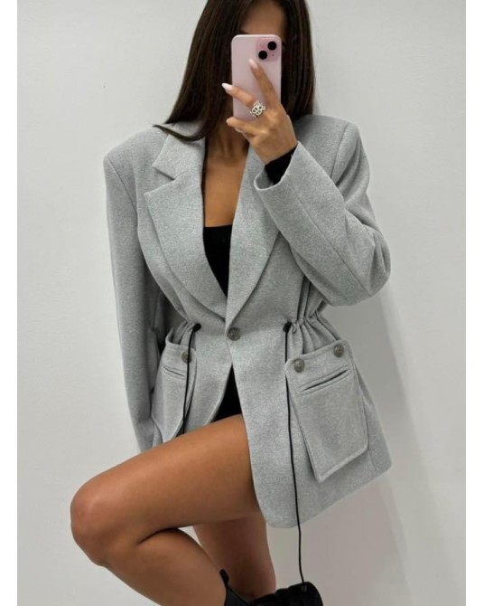 MARYNARKO PŁASZCZ ▪️premium SZARY