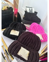 CZAPKA Z WEŁNA ▪️czekoladowa