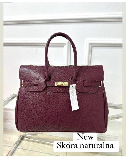 TOREBKA BORDO ▪️kuferek SKÓRA PREMIUM BAG