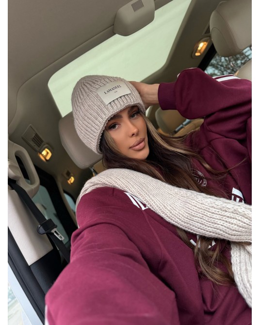 SZAL BEŻOWY L M ▪️premium 3 kolory