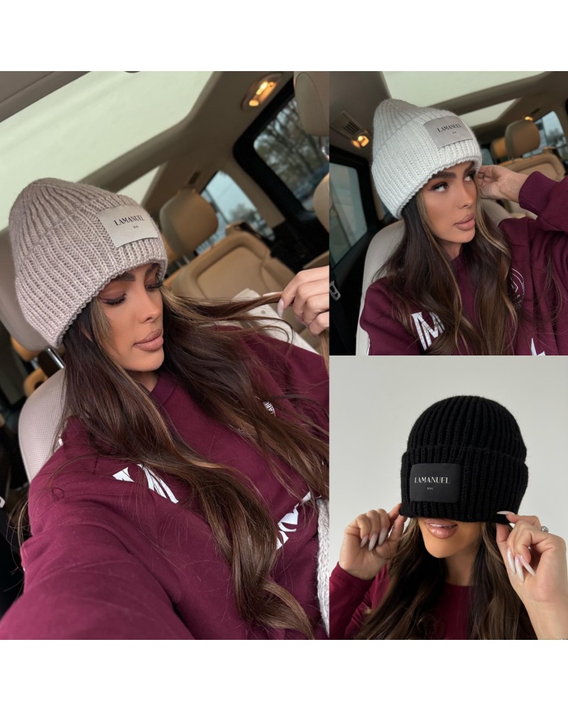 CZAPKA Z NASZYWKA ▪️L M 3 kolory