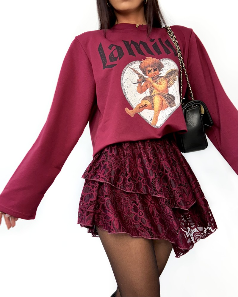 KORONKOWE SPODNICZKO SPODENKI ▪️bordo