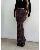 SPÓDNICA PRINT Z ROZCIĘCIEM ▪️