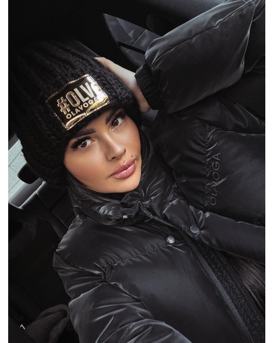 CZAPKA Z WEŁNA ▪️czarna