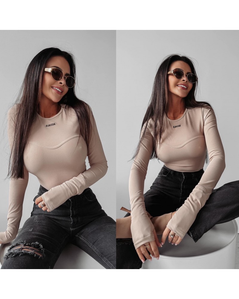 BLUZKA ROKOKO ▪️BEŻOWA