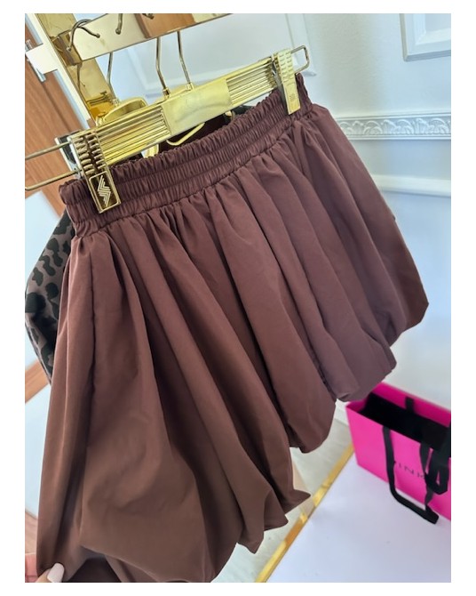 SPÓDNICZKA NA GUMCE ▪️brązowa HIT