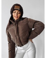 CZAPKA Z WEŁNA ▪️czekoladowa