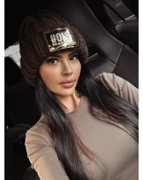 CZAPKA Z WEŁNA ▪️czekoladowa