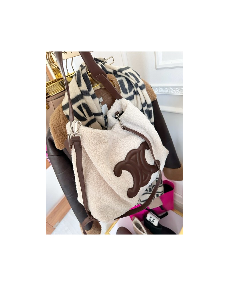 Torebka z saszetka styl CELIN BRĄZ