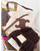 Torebka z saszetka styl CELIN BRĄZ