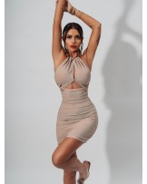 SUKIENKA NEW ME Z WYCIĘCIEM ▪️ZŁOTA 