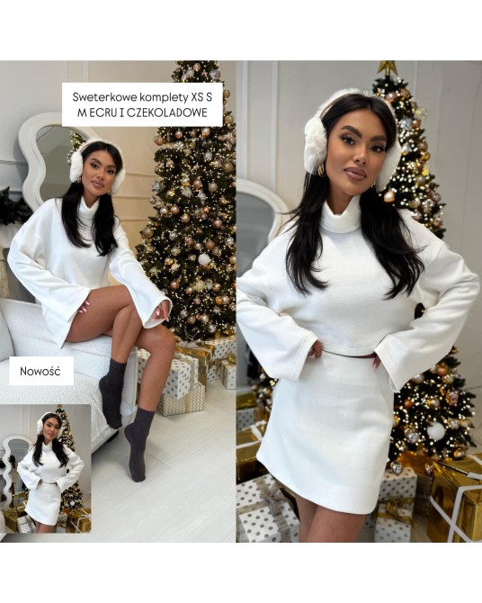 DZIANINOWY KOMPLET czekoladowy  ▪️Christmas Collection