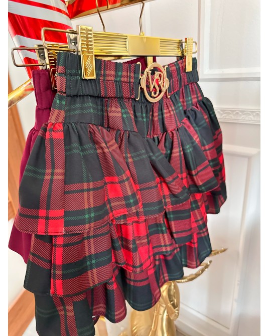 SPÓDNICZKA SPODENKI Z PASKIEM ▪️kratka