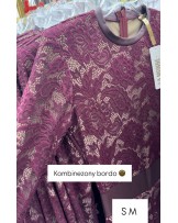 KOMBINEZON KORONKA VINTAGE ▪️bordo