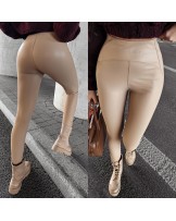 Legginsy Leather ▪️bezowe