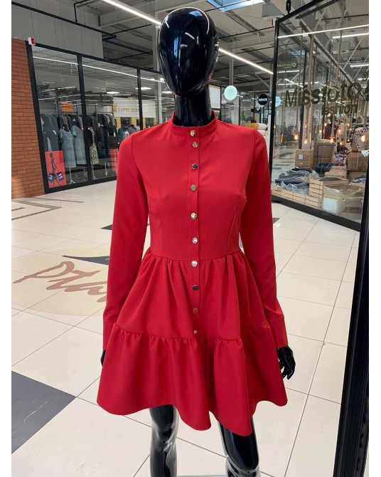 SUKIENKA CHRISTMAS CZERWONA 