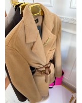 MARYNARKA WIERZCHNIA ▪️HOLLY CAMEL  GRUBSZA