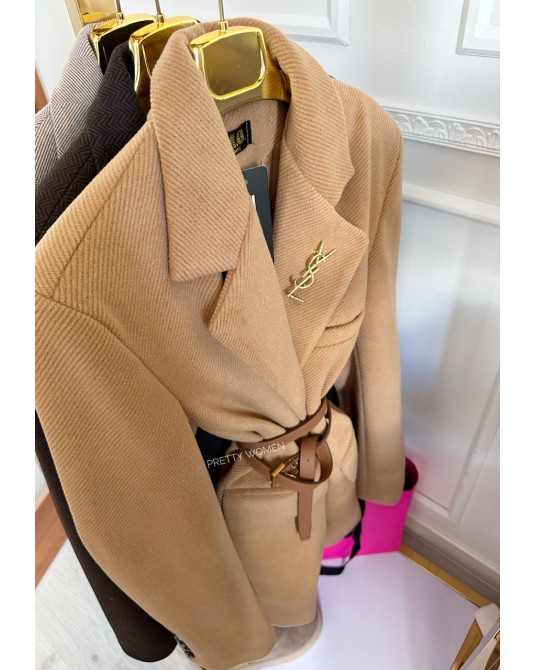 MARYNARKA WIERZCHNIA ▪️HOLLY CAMEL  GRUBSZA