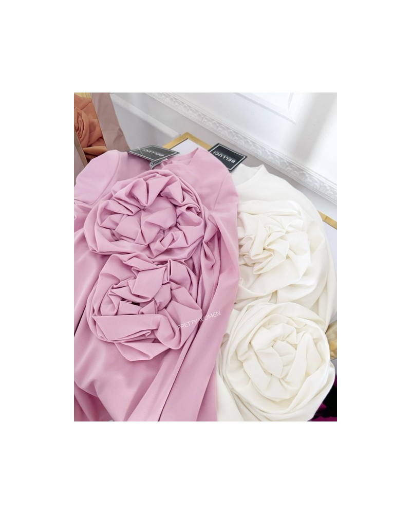 BLUZKA ROSES Z RÓŻA ▪️RÓŻOWA 