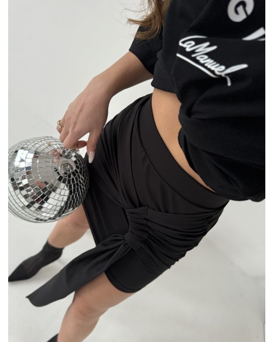 Spódnica FAMME ▪️czarna z wiązaniem