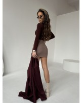 Spódnica FAMME ▪️LATTE z wiązaniem