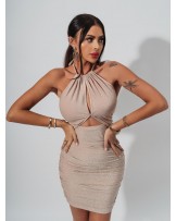 SUKIENKA NEW ME Z WYCIĘCIEM ▪️ZŁOTA 