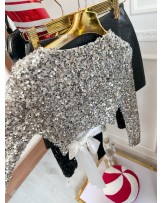 CEKINOWA BLUZKA Z KOKARDKA ▪️3 kolory