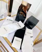 Pasek gumowy elegancki z klamrą logowany Anais czarny