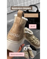 SKÓRZANE ŚNIEGOWCE ▪️brąz