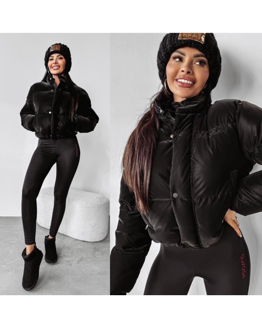 CZARNA KURTKA Z HAFTEM ▪️New