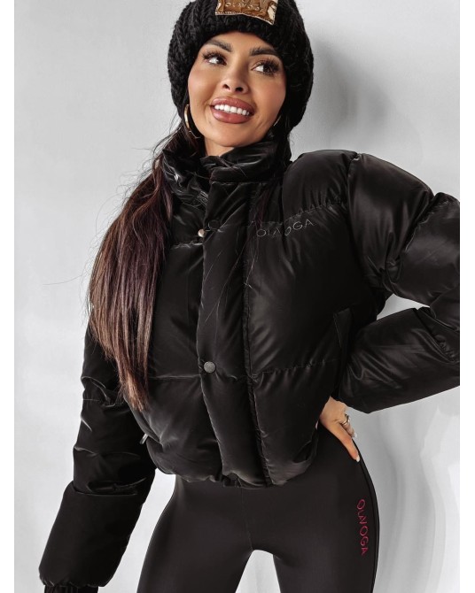 CZARNA KURTKA Z HAFTEM ▪️New