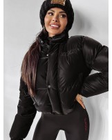 CZARNA KURTKA Z HAFTEM ▪️New