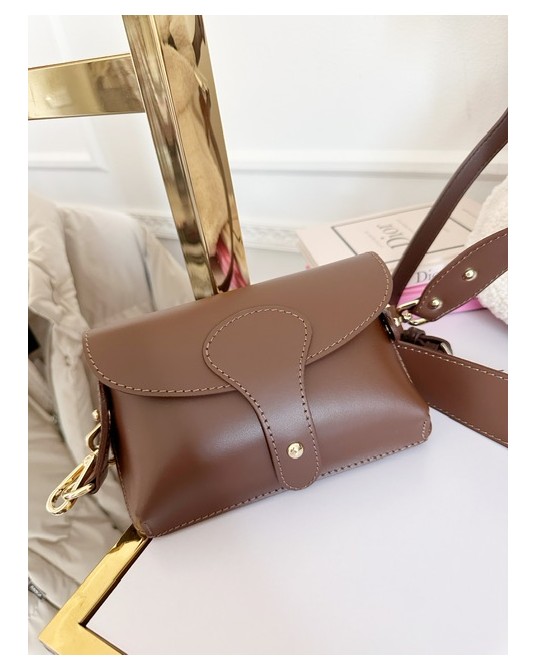 SKÓRZANA SASZETKA NERKA ▪️CZEKOLADOWA