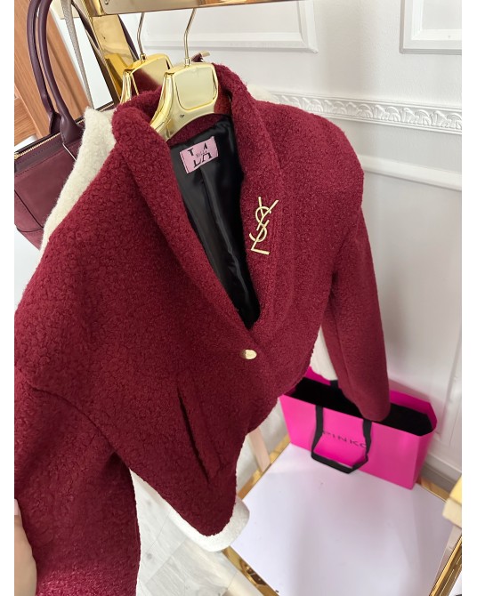 BARANEK KURTKA BORDO ▪️ FASHION