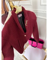 BARANEK KURTKA BORDO ▪️ FASHION