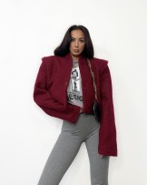 BARANEK KURTKA BORDO ▪️ FASHION