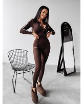 MODELUJĄCE LEGGINSY BRĄZ ▪️